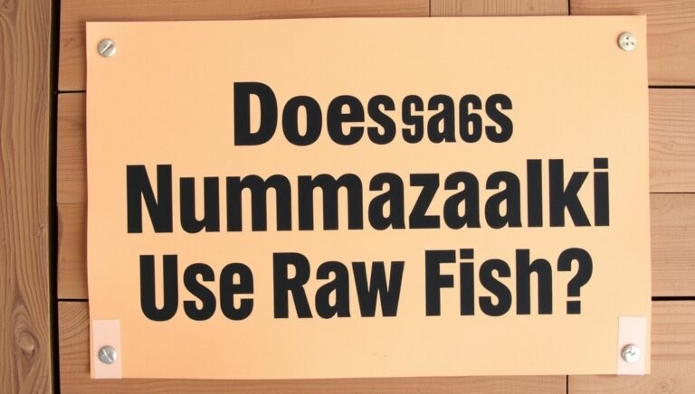 does nummazaki use raw fish
