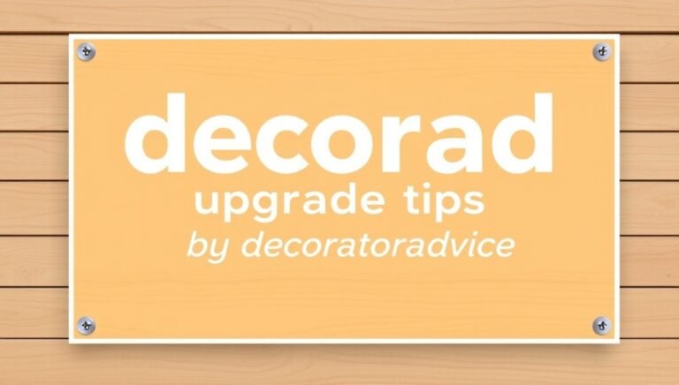decoradhouse upgrade tips by decoratoradvice