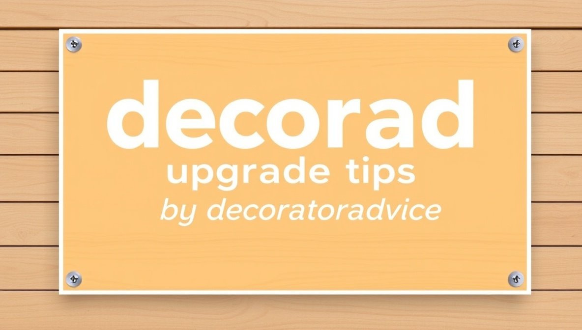 decoradhouse upgrade tips by decoratoradvice